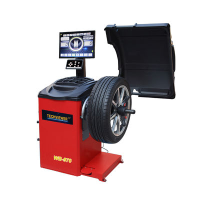 qualité  Low  Speed 140RPM 28" rim Auto Wheel Balancing Machine Vertical Type usine