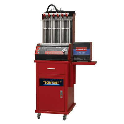 qualité  Ultrasonic Auto Fuel Injector Tester And Cleaner 6 Nozzle For Vehicle usine